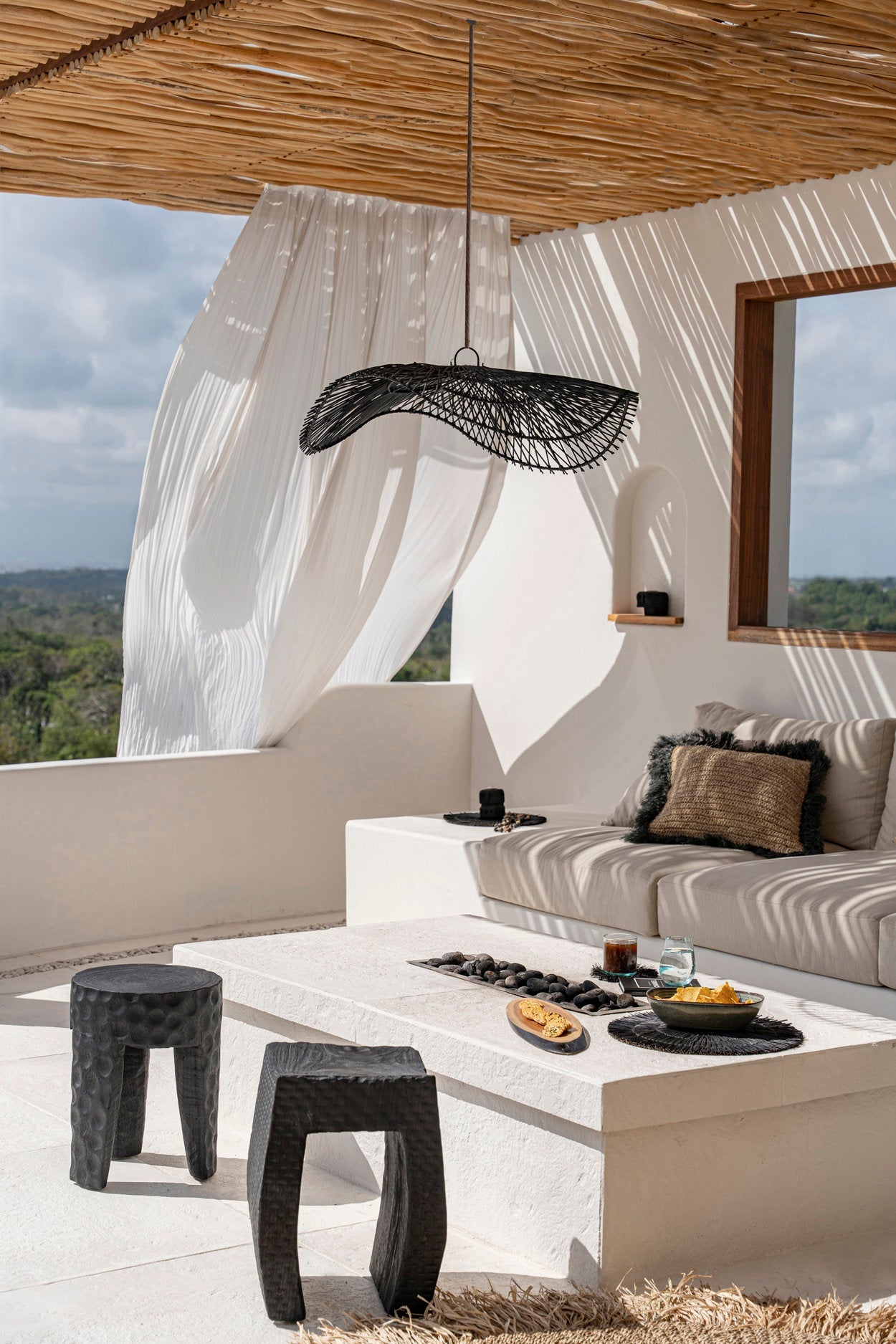 El colgante Chapeau - negro - L