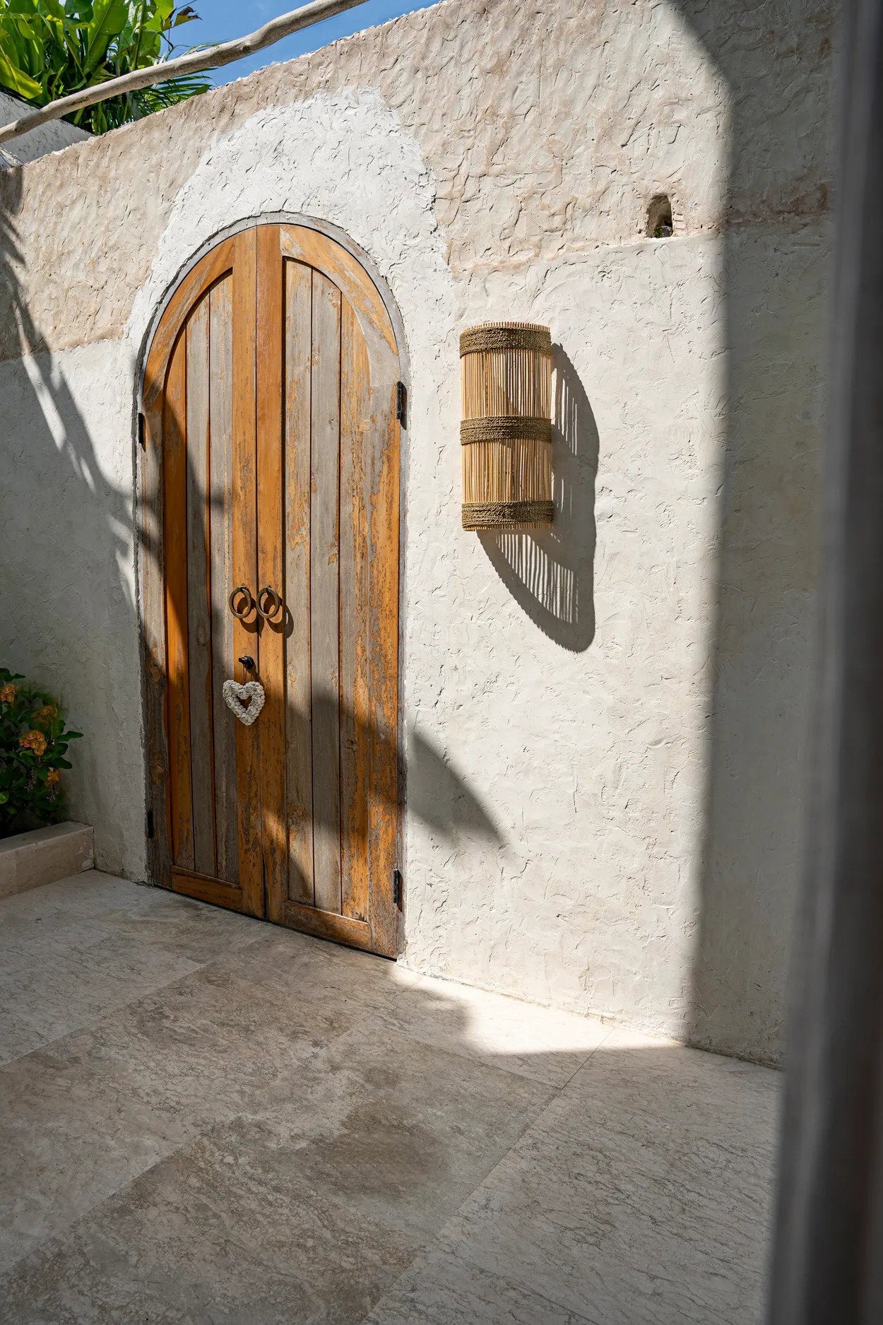 El aplique de pared Jalal - Natural - M