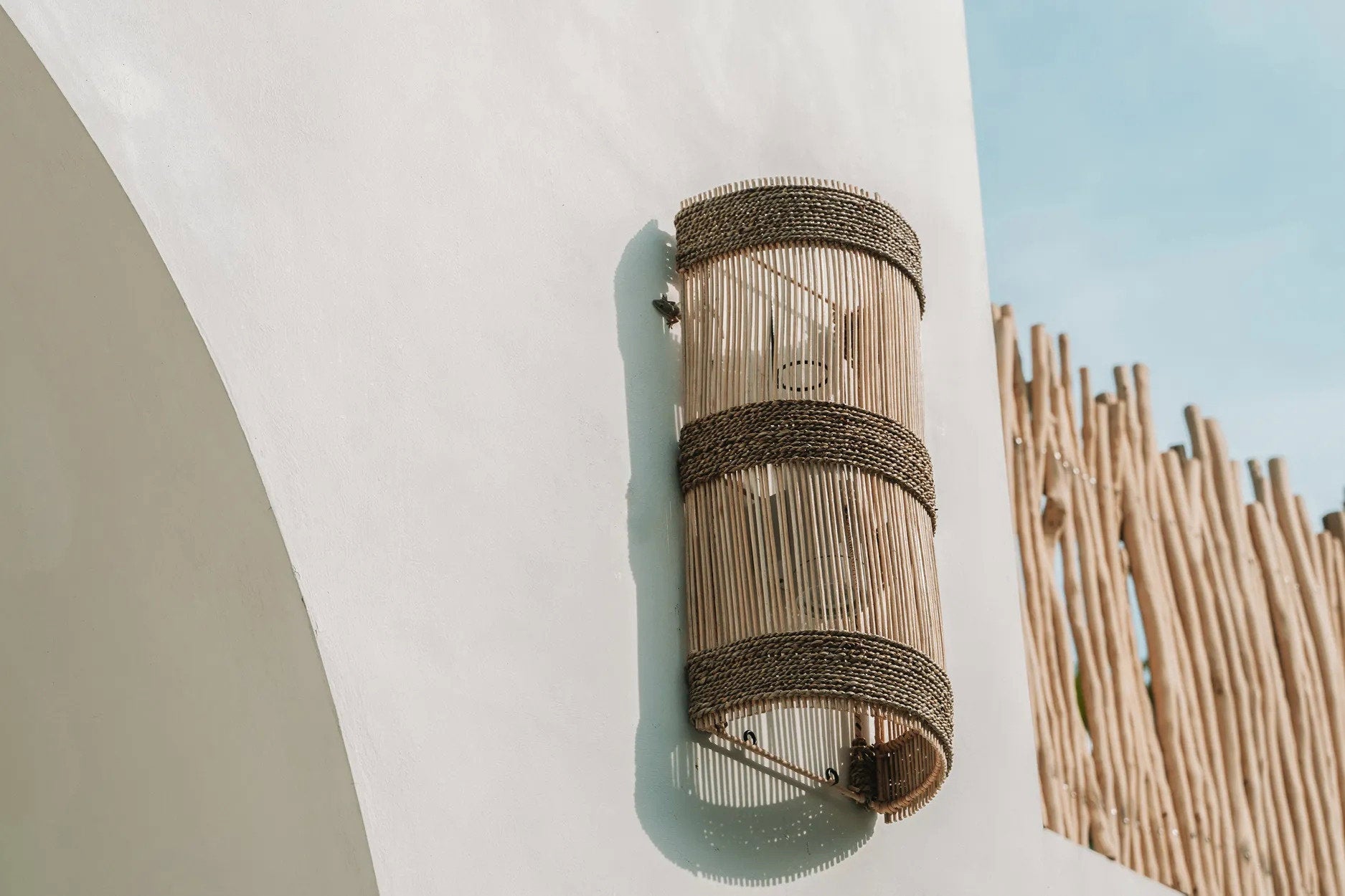 El aplique de pared Jalal - Natural - M