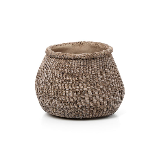 La maceta Faux-Puff - Marrón - L