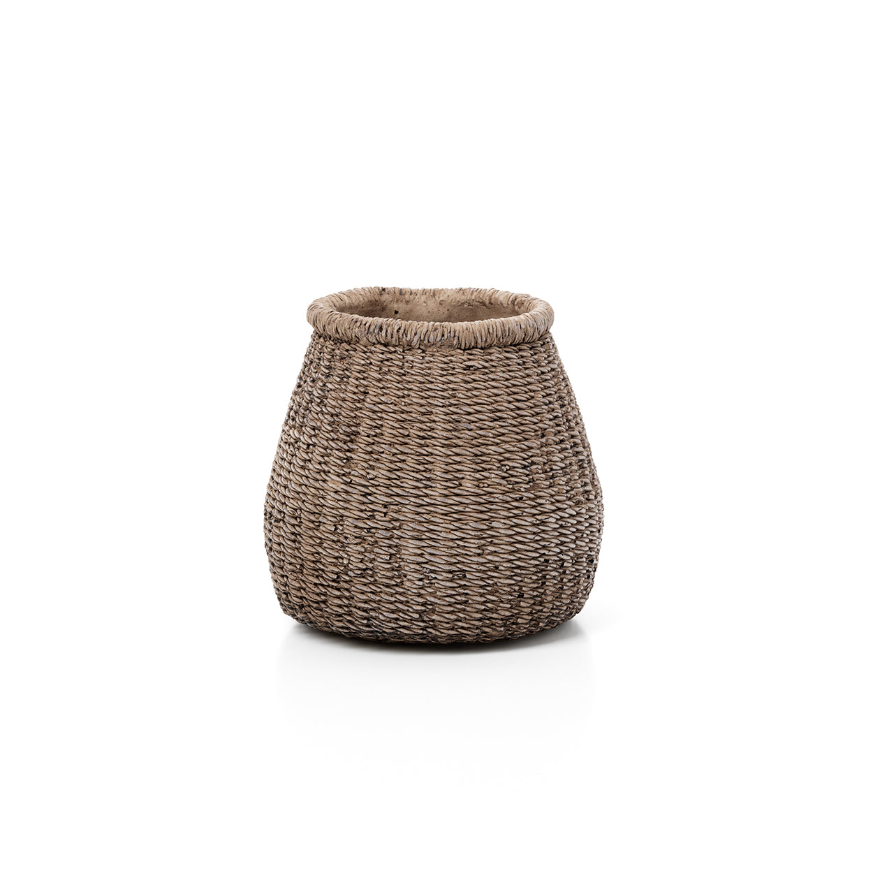 Macetero Faux-Puff - Marrón - M