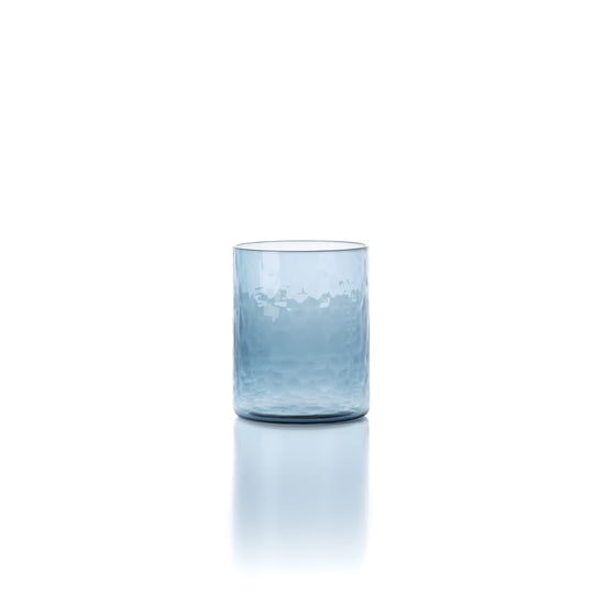 Il bicchiere alto martellato Azure - blu