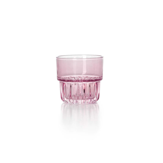 Il bicchiere sfaccettato - rosa cipria