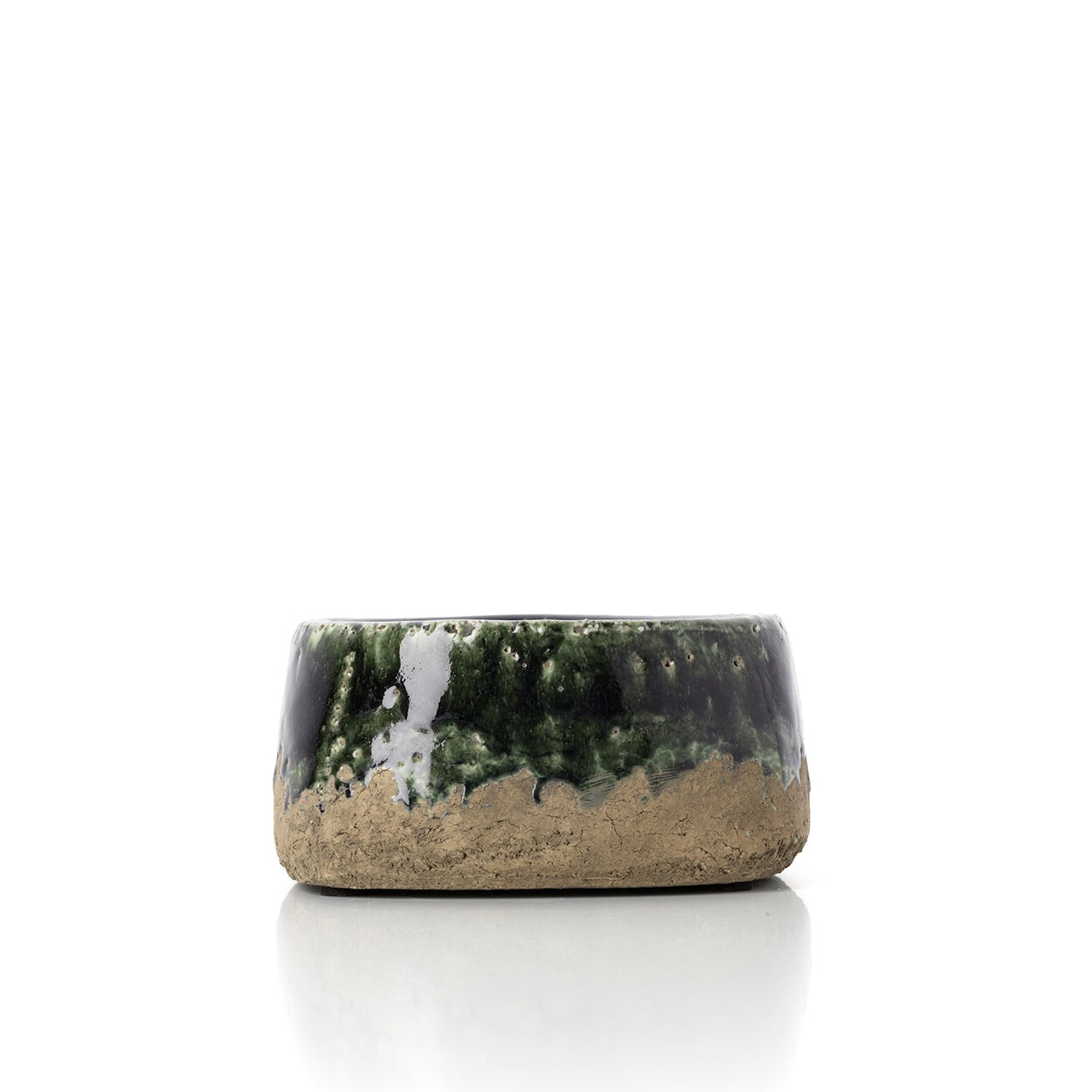 Maceta Moss Bowl - Verde concreto - Baja