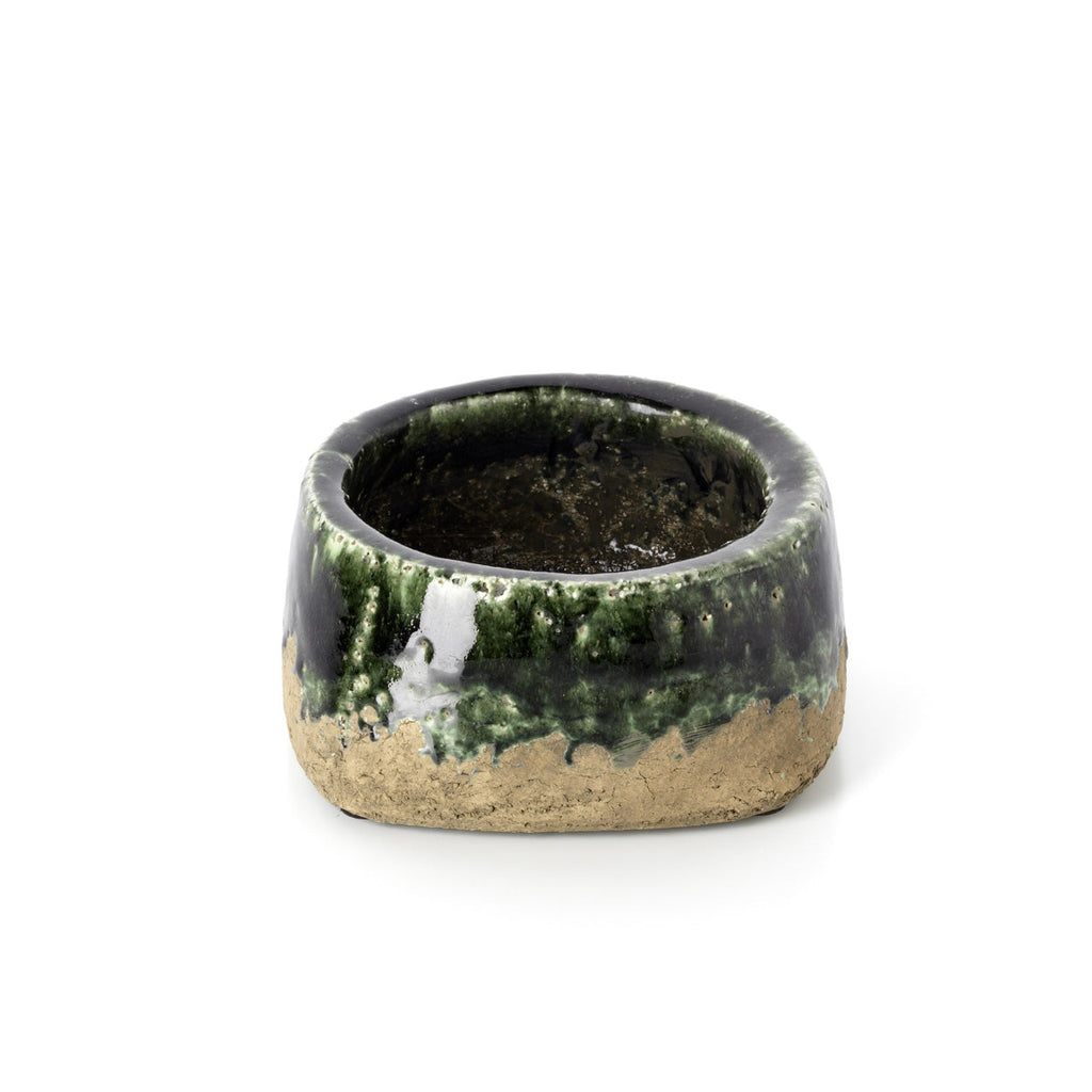 Maceta Moss Bowl - Verde concreto - Baja