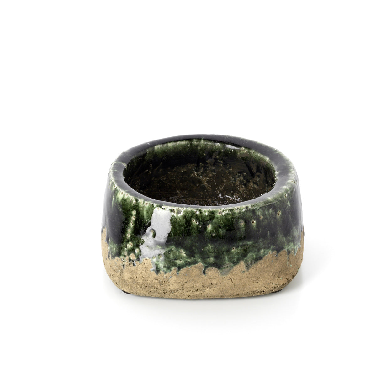 Maceta Moss Bowl - Verde concreto - Baja
