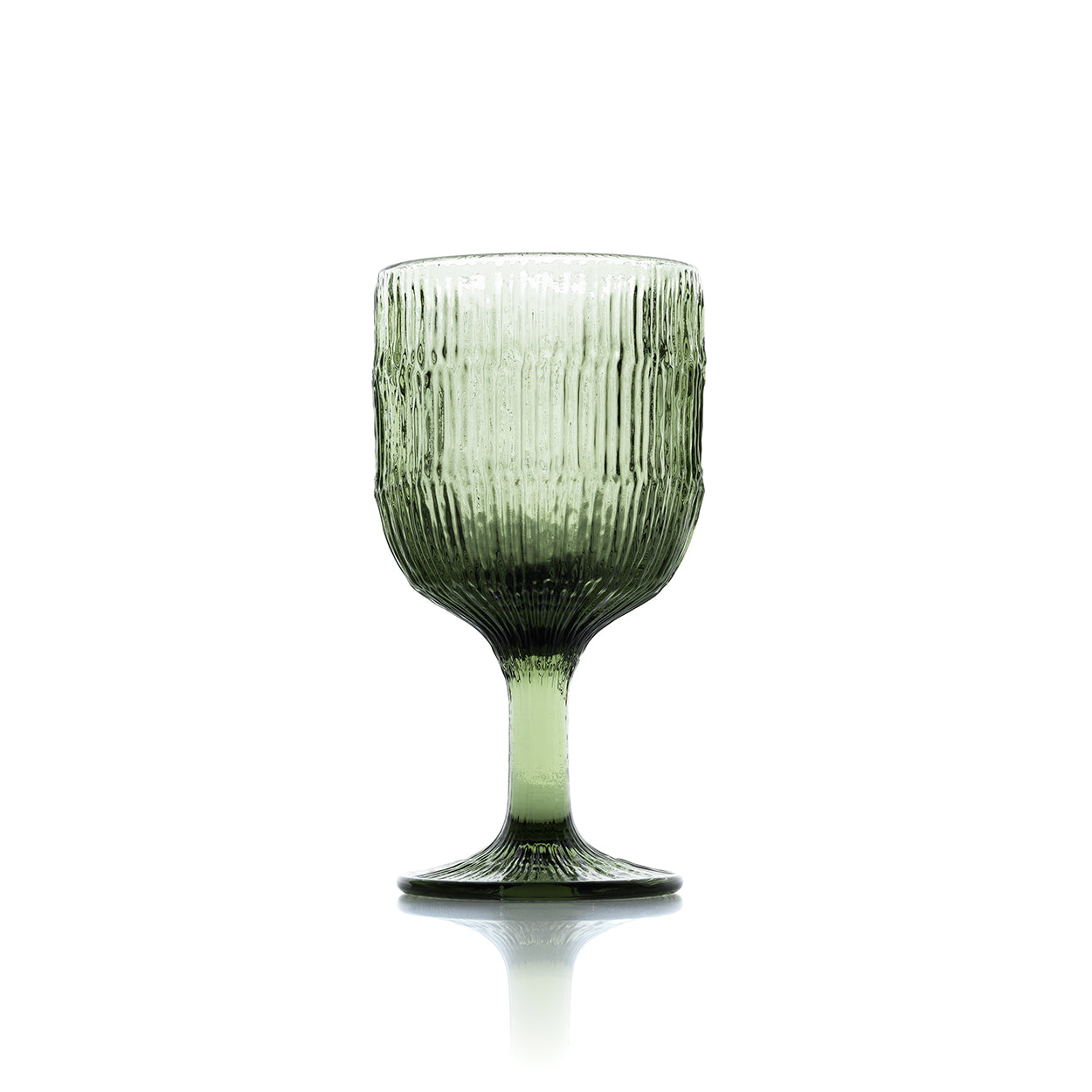 La copa de vino Moss Ripple - verde