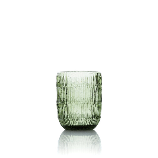 Vaso de agua Moss Ripple - verde