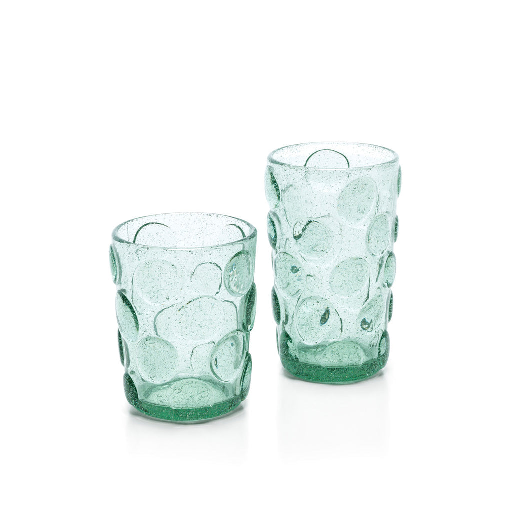 Bicchiere d'acqua Frosted Dot - Acquamarina