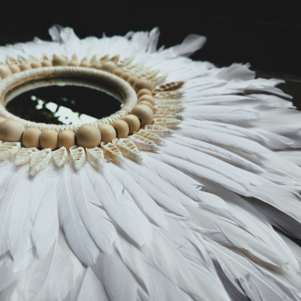 Espejo de plumas “Alma de Mar”