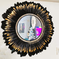 Espejo de plumas “Eclipse Dorado”