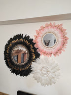 Espejo de plumas “Eclipse Dorado”