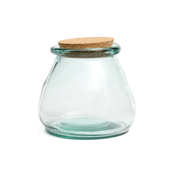Olla de vidrio Belly - Azul - L