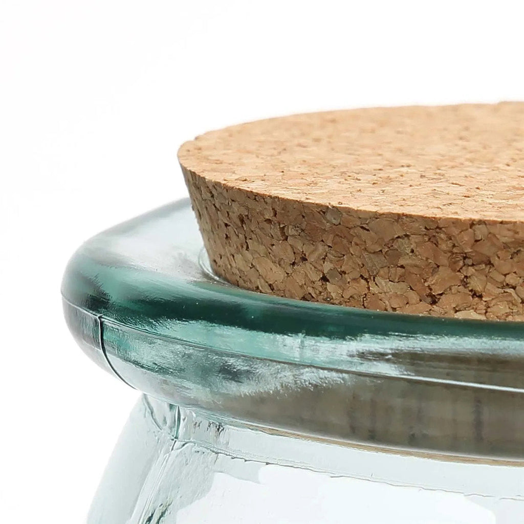 The Belly Glass Pot - Blue - M