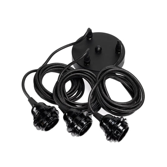 Lámparas para techo - Negro - 3 unidades