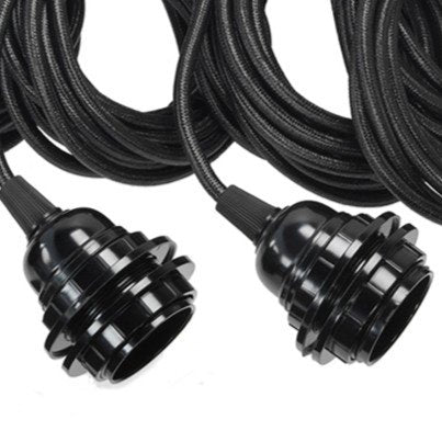 Lámparas de techo - Negro - 5 unidades