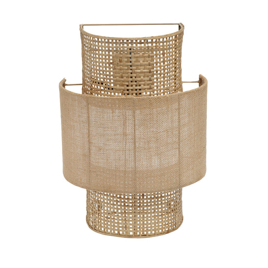 La lámpara de pared Bolly Jute - natural - M