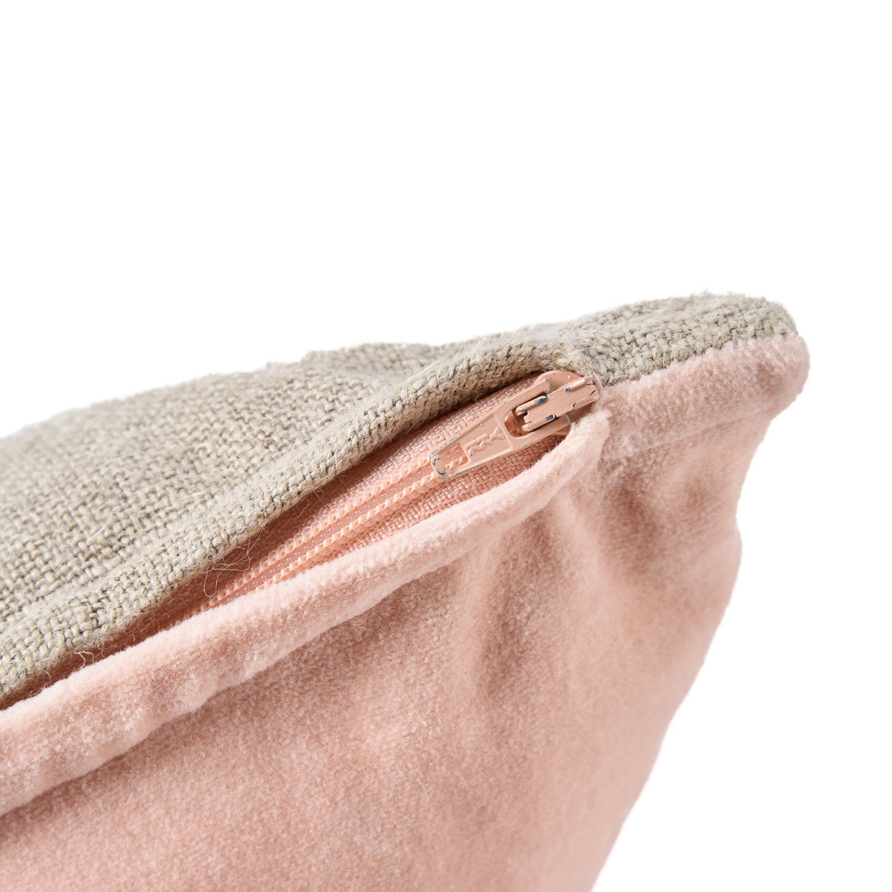 Funda de cojín 'El divorcio de terciopelo' - rosa natural - 30x50