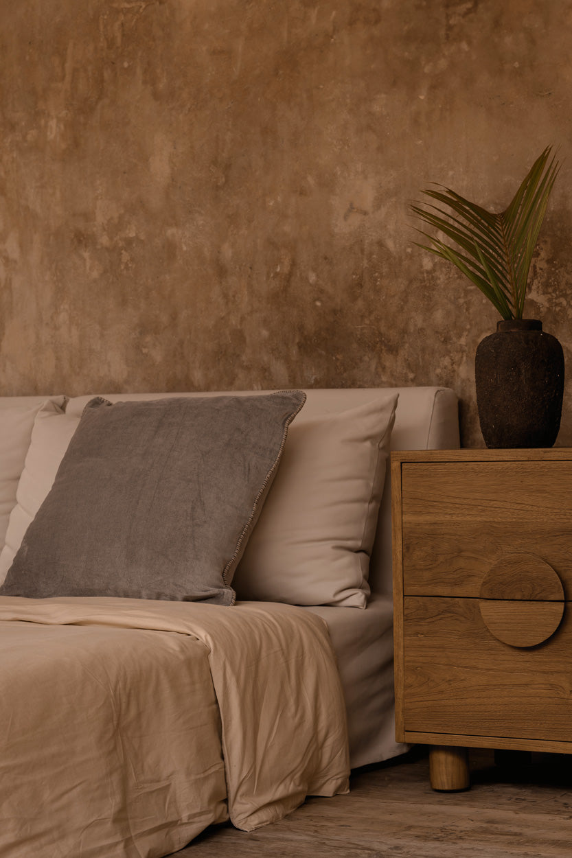 Funda de cojín Velvet Crush - Gris - 50x50