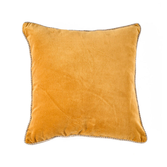 Funda de cojín Velvet Crush - Mostaza - 50x50