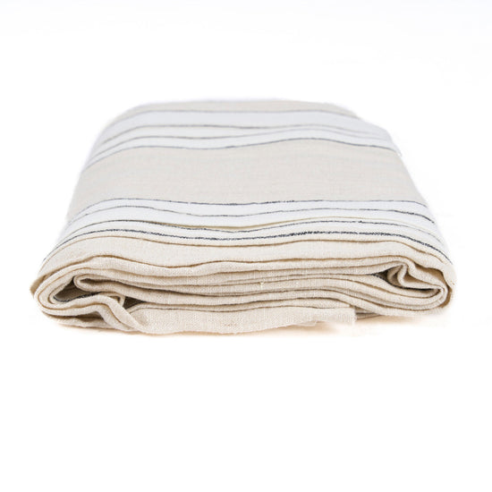 Mantel Provenza - Natural, negro y blanco - 150x300
