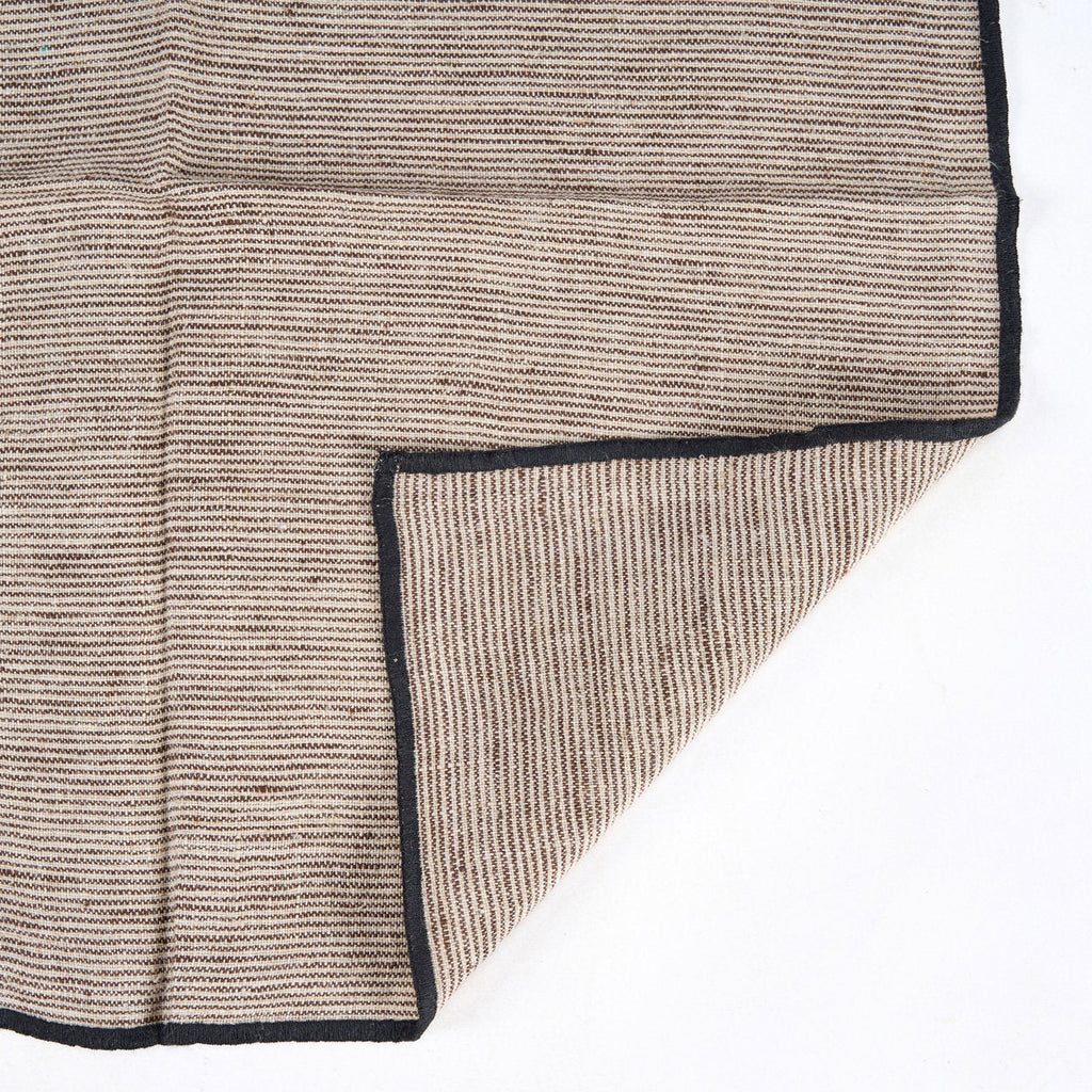 Het Code Linnen Servet - Natural Black - 45x45