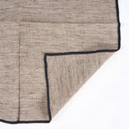 Het Code Linnen Servet - Natural Black - 45x45