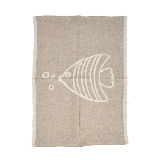 The Linen Fish Paño de cocina - Blanco natural - 50x70