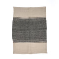 De Linen Moody Keukendoek - Natural Black - 50x70