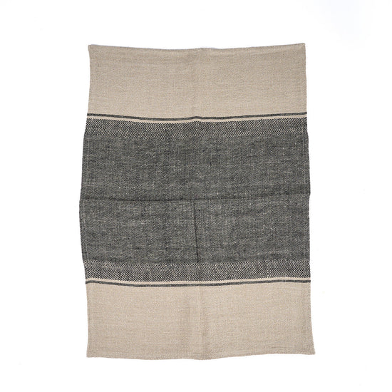 Toalla de cocina Linen Moody - Negro natural - 50x70