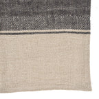 De Linen Moody Keukendoek - Natural Black - 50x70