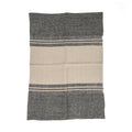 De Linen Dash Keukendoek - Natural Black - 50x70