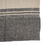 De Linen Dash Keukendoek - Natural Black - 50x70