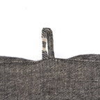 De Linen Dash Keukendoek - Natural Black - 50x70
