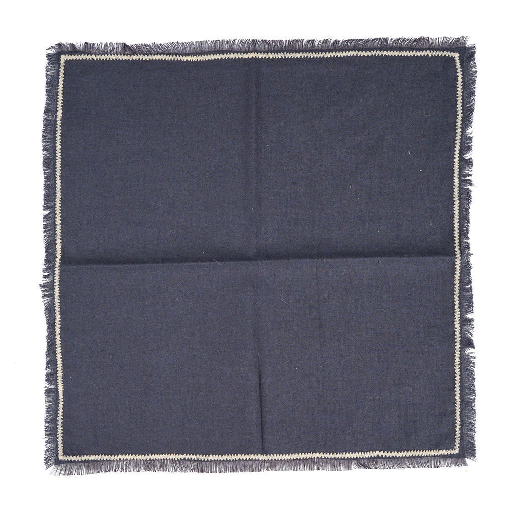 Het Tuscany Servet - Zwart Natuurlijk - 45x45