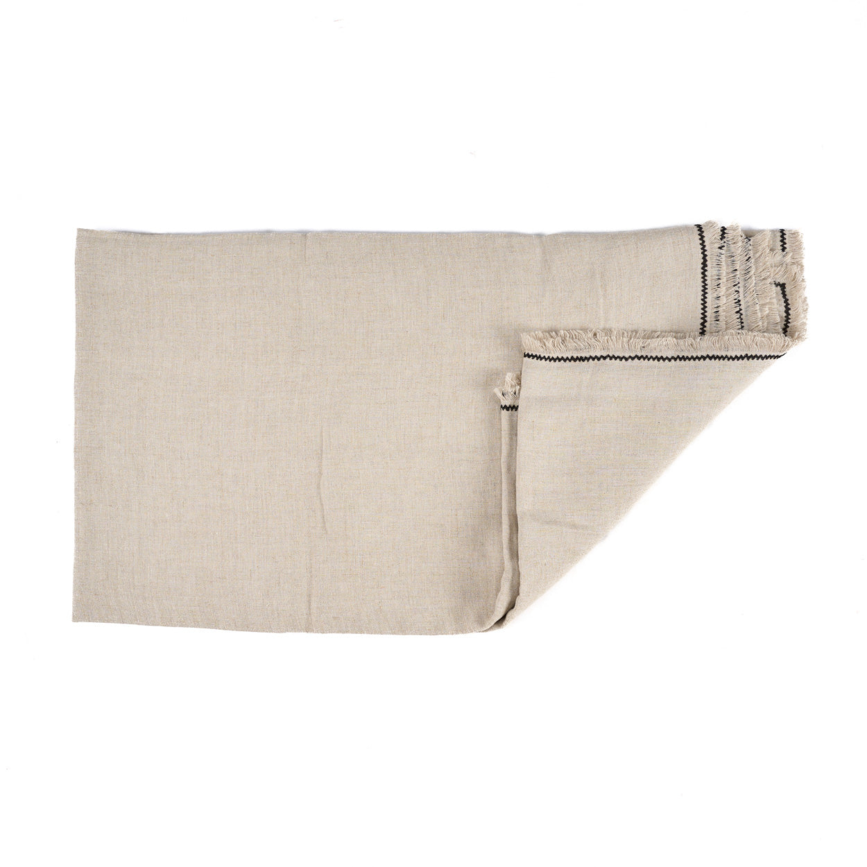 Het Tuscany Tafelkleed - Natuurlijk Zwart - 150x300