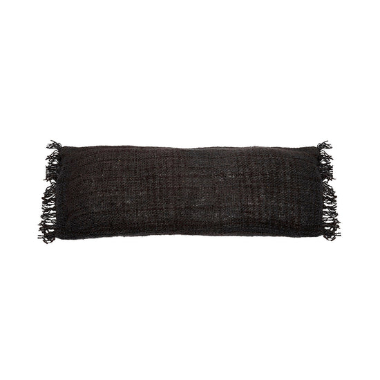 La funda de cojín Oh My Gee - negro y azul marino - 35x100