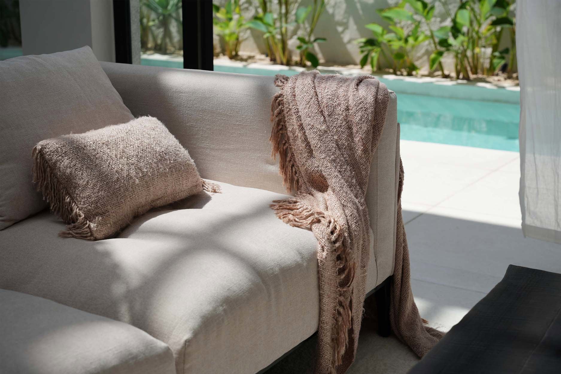 Funda de cojín Oh My Gee - beige - 30x50