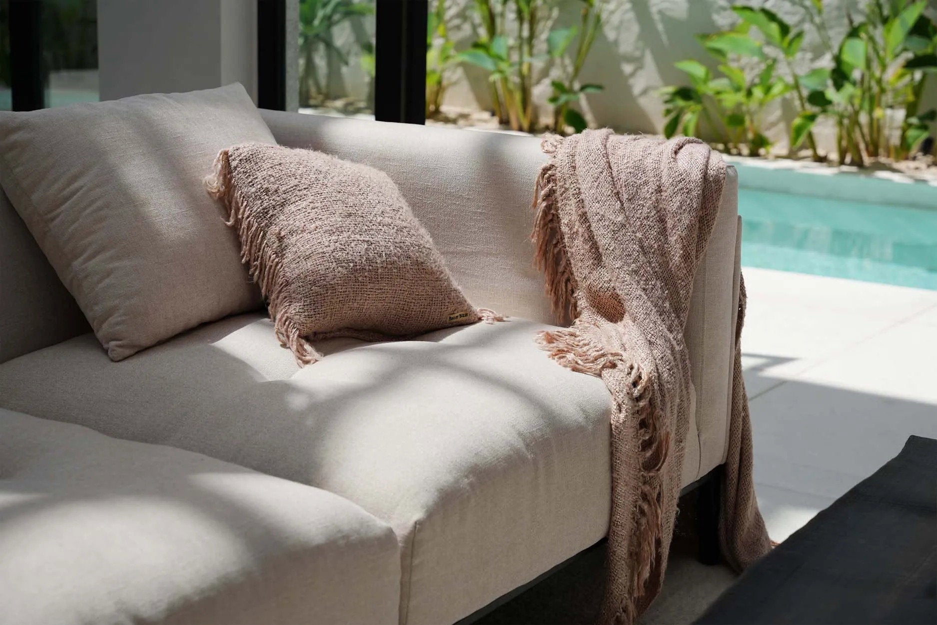 Funda de cojín Oh My Gee - beige - 40x40