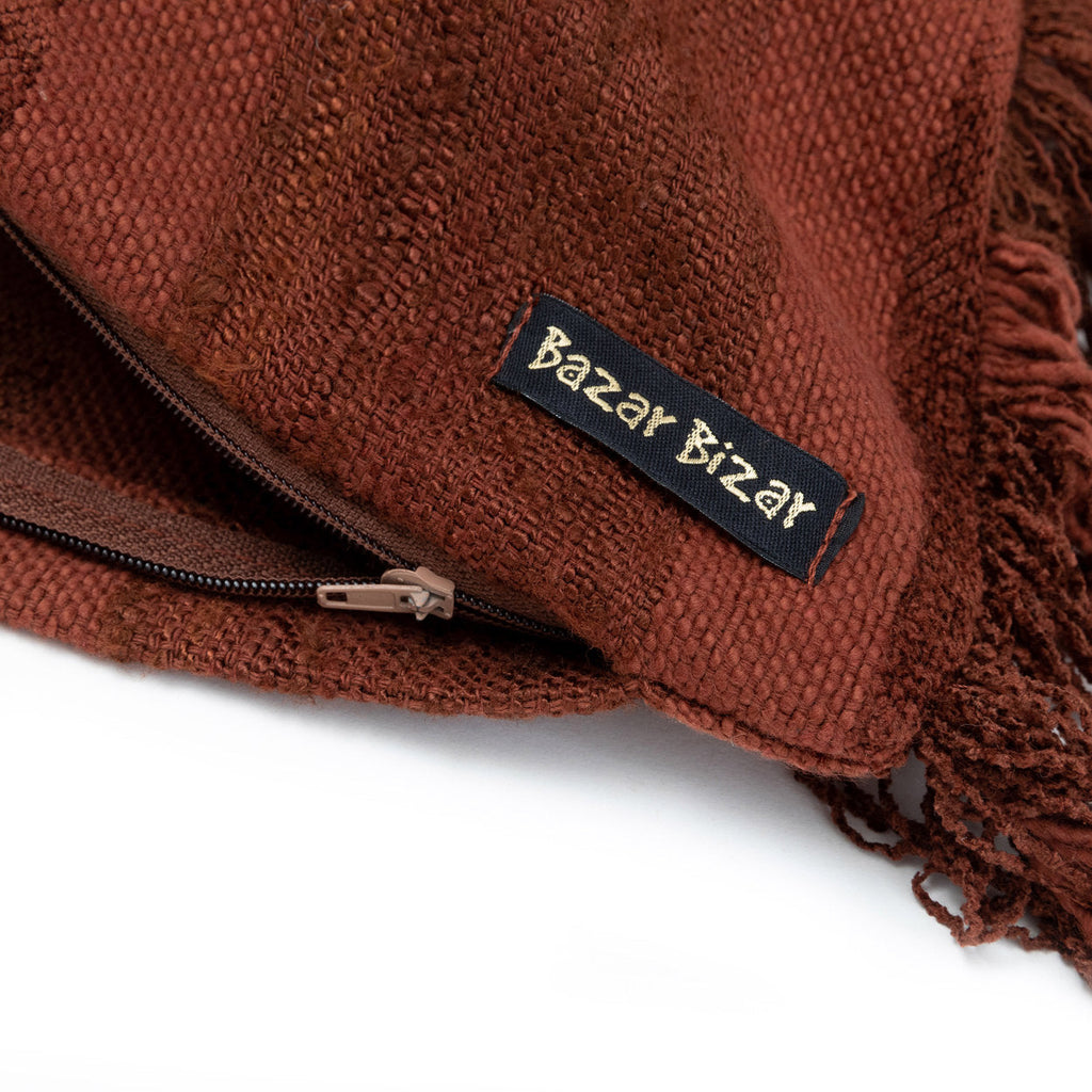 Funda de cojín Oh My Gee - Terciopelo burdeos - 60x60