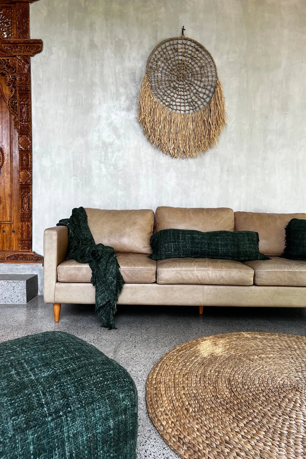 The Oh My Gee Cushion Cover - Forest Green - 35x100