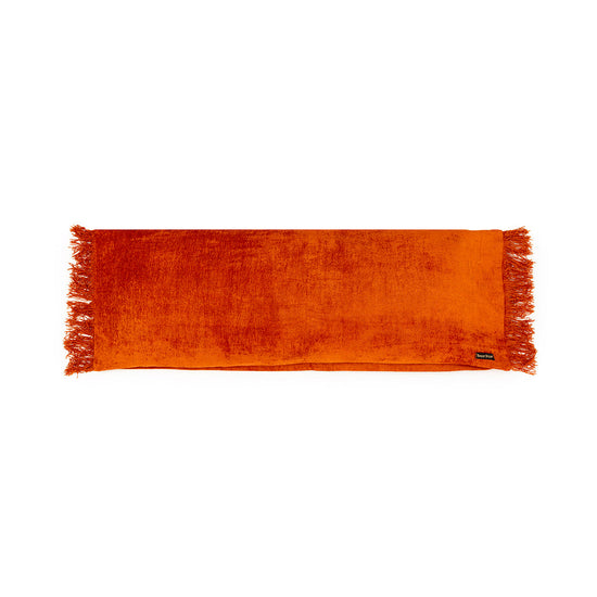 Funda de cojín Oh My Gee - terciopelo color óxido - 35 x 100 cm