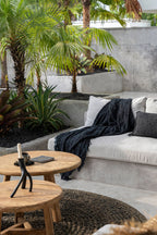 The s'il vous Plaid - Black Navy