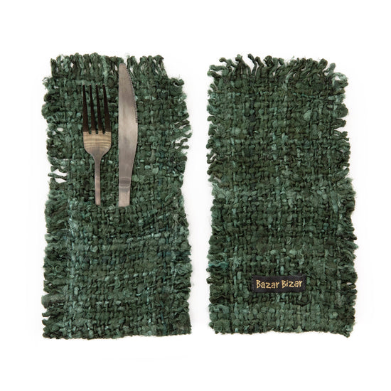 Soporte para cubiertos Oh My Gee - verde bosque