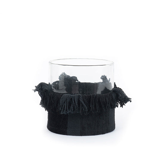Portavelas The Oh My Gee - Terciopelo negro - XL