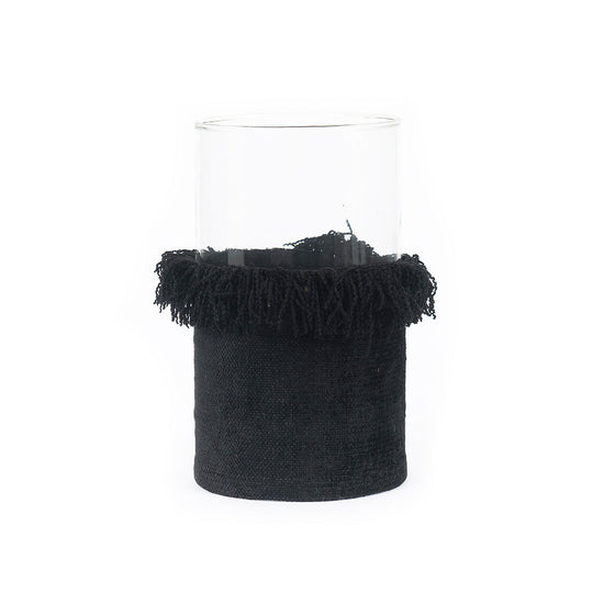 Portavelas Oh My Gee - Terciopelo Negro - XXL
