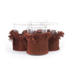 The Oh My Gee Candle Holder - Burgundy Velvet - M