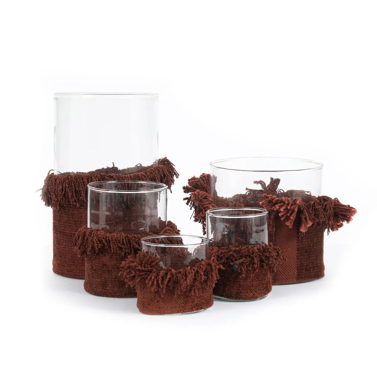 The Oh My Gee Candle Holder - BurgundyVelvet - S