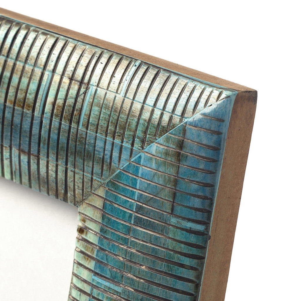 Marco Ondas del Océano - Turquesa - 10x10