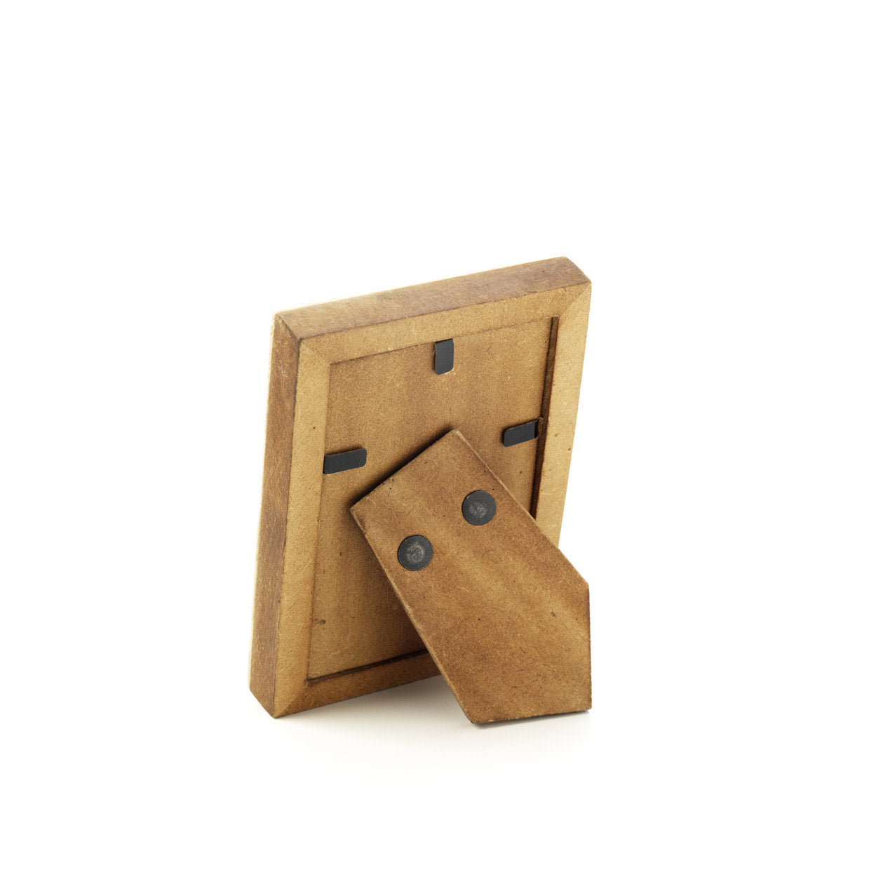 Marco con corte de diamante - blanco y marrón - 5x7